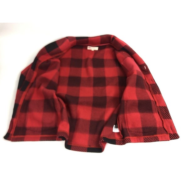 Levi Strauss Size Large Women’s Buffalo Plaid Fleece Jacket - Picture 8 of 12